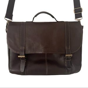 Leather Flapover Business Case from Samsonite
